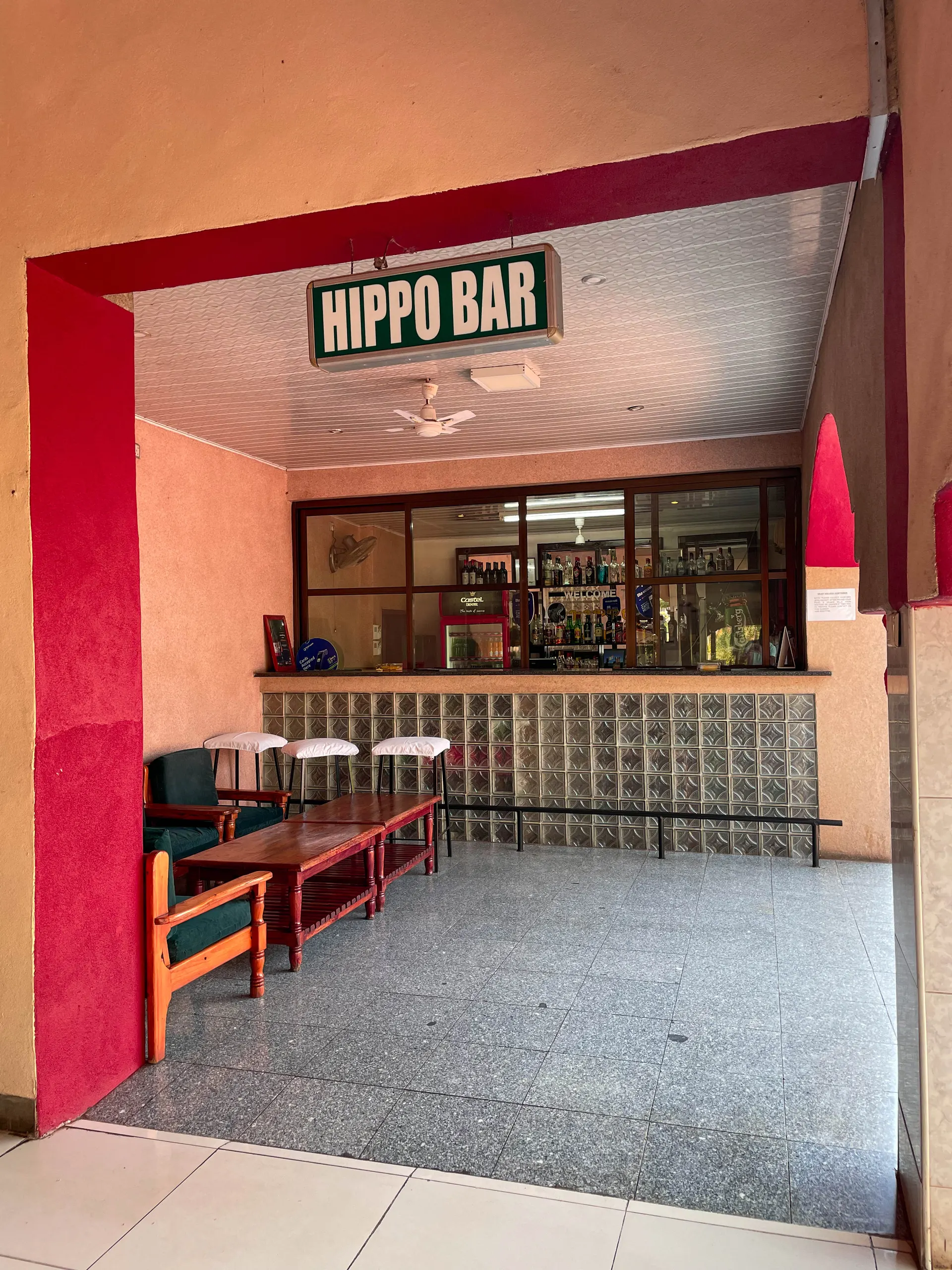 view of bar from right side