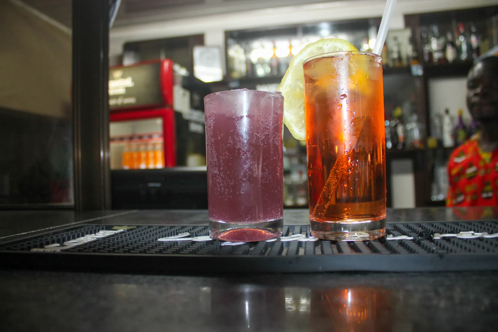 2 drinks with bartender